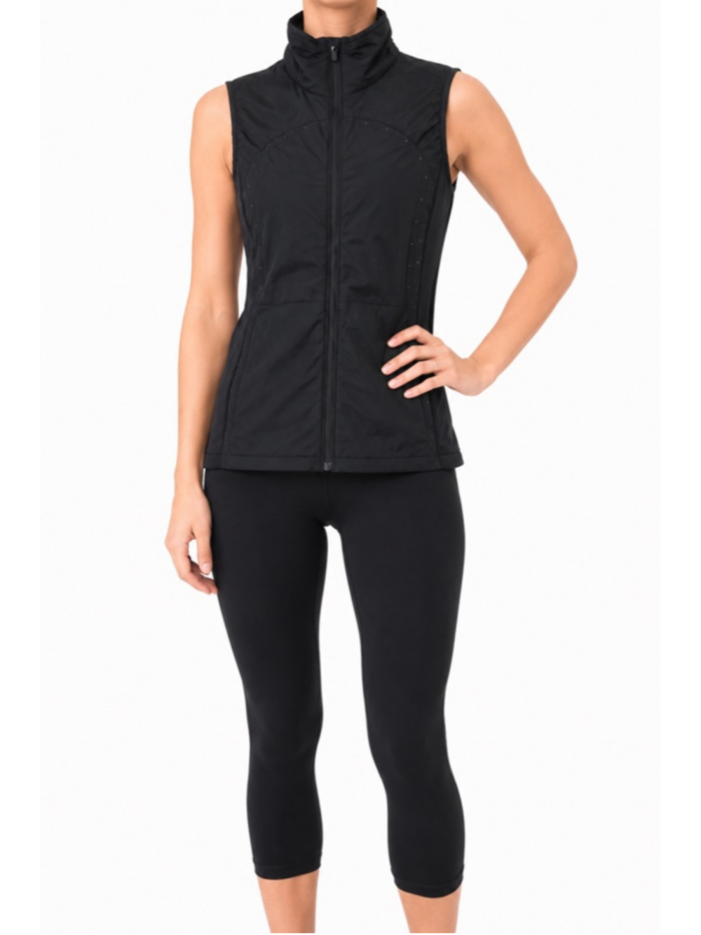 Lululemon Run For Cold Vest Black Sz 4 EUC - Picture 1 of 10
